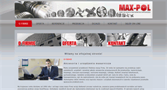 Desktop Screenshot of max-pol.pl